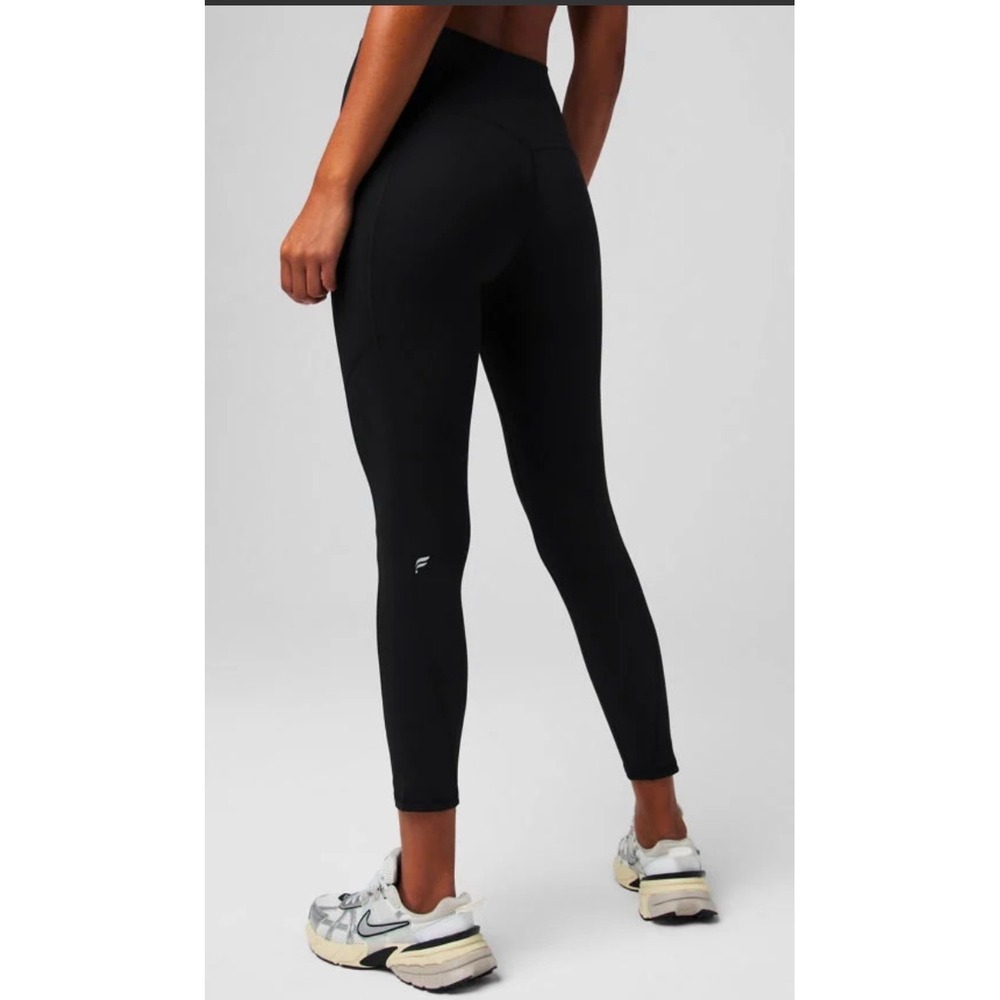 Fabletics Black High Waisted Athletic Leggings -‎ Large